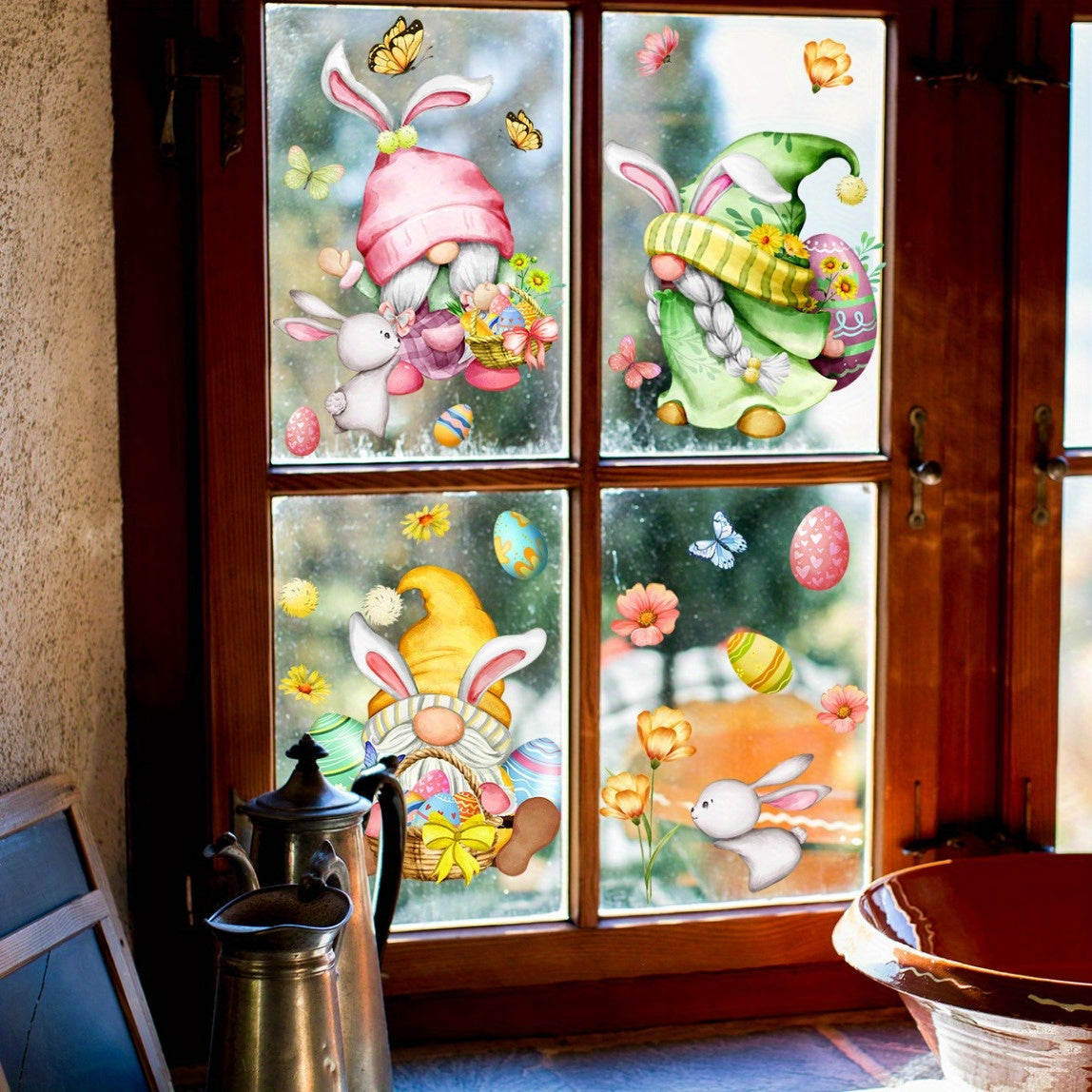 Easter Window Sticker Static Double Sided Pattern Removable S