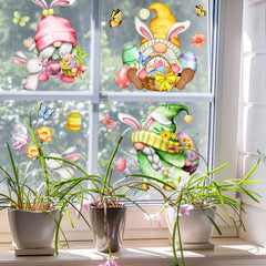 Easter Window Sticker Static Double Sided Pattern Removable S