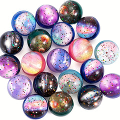 Space Bouncy Balls Bulk 32mm for Kids Party Favors - 6pcs or 12pcs