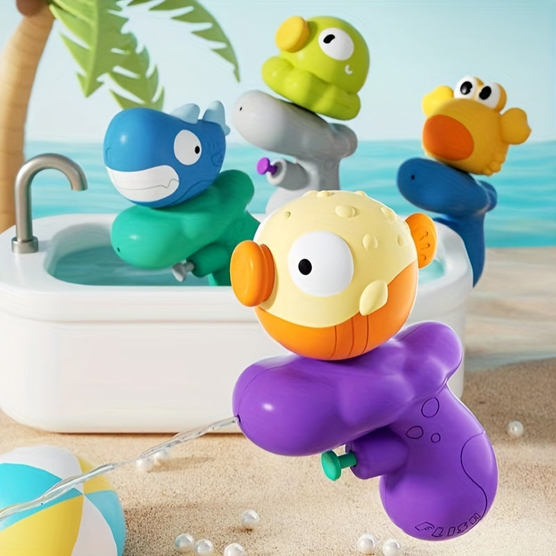 Ocean Cartoon Water Gun Octopus Shark Pufferfish Crab Mini Water Gun