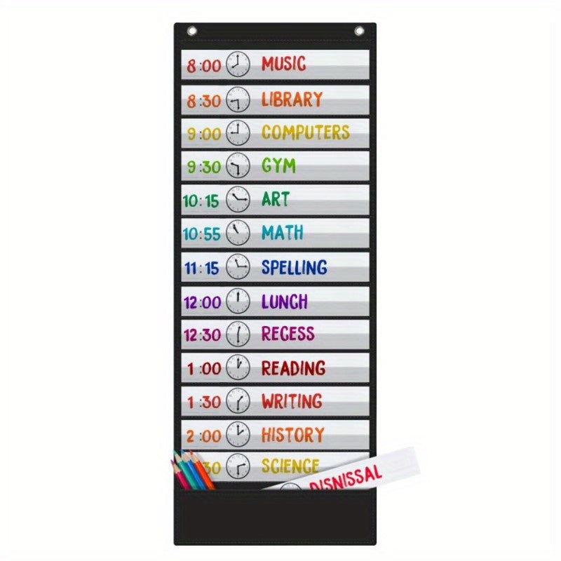 Daily Schedule Pocket Chart 13 1 Pocket