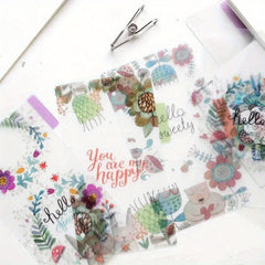 5pcs A5 A6 Binder Index Pages For 6 hole Loose leaf Notebook Divider