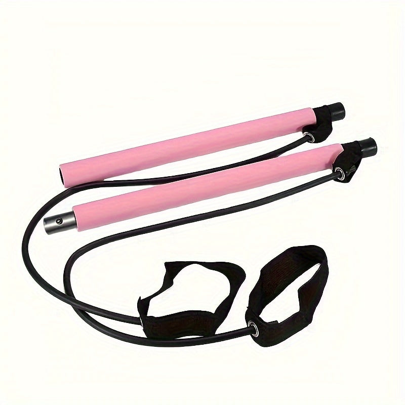 Pilates Bar with Tension Ropes for Full Body Fitness