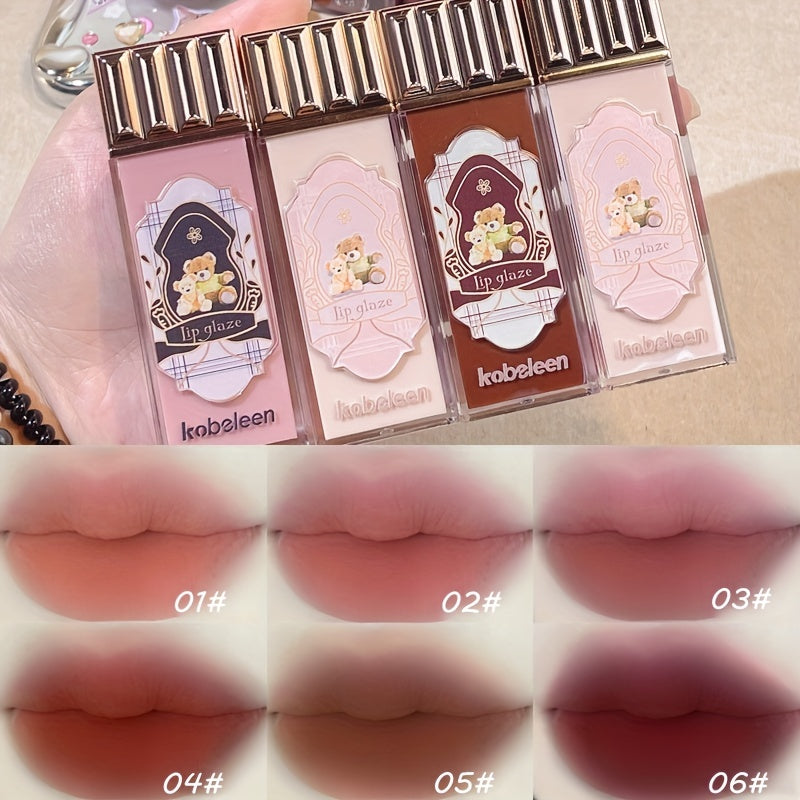 Cloud Chocolate Bear Lip Glaze Matte Velvet Mist Surface Waterproof Lipstick