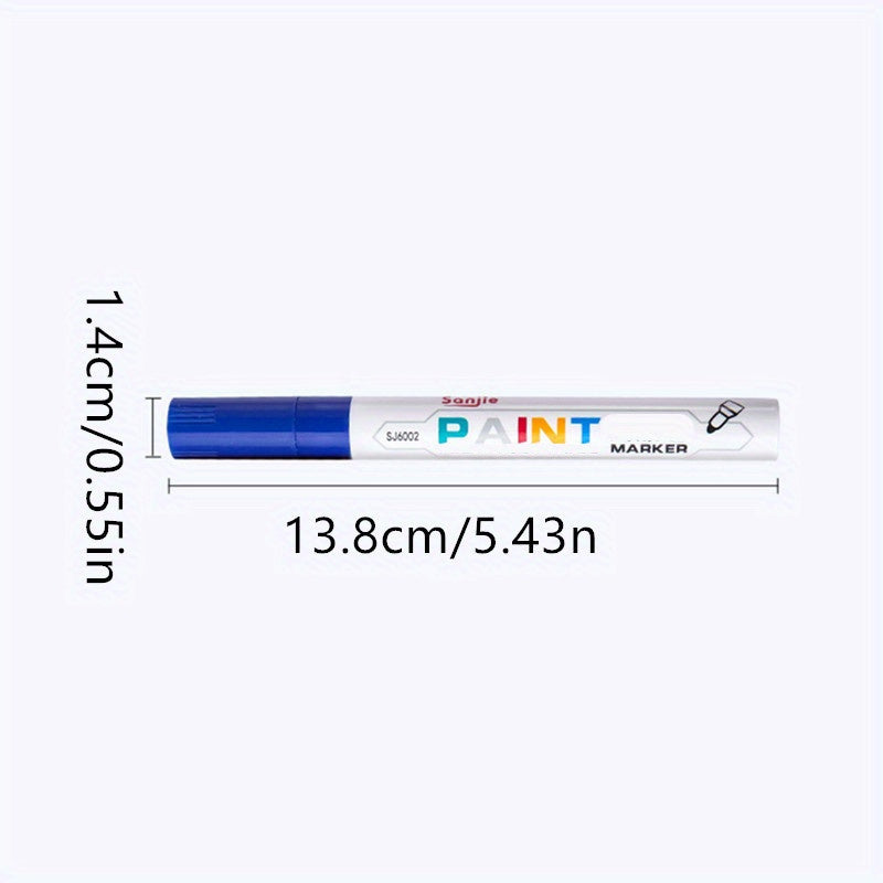 12pcs Paint Pens Fine Tip 12 Vibrant Colors DIY Crafts Art Surface Painting on G