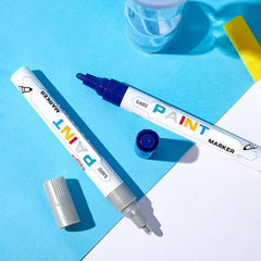 12pcs Paint Pens Fine Tip 12 Vibrant Colors DIY Crafts Art Surface Painting on G