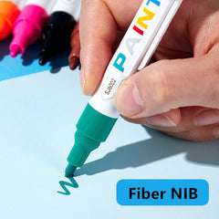 12pcs Paint Pens Fine Tip 12 Vibrant Colors DIY Crafts Art Surface Painting on G