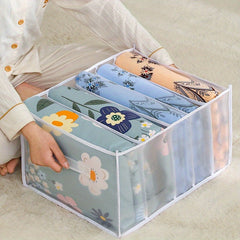 Fabric Storage Box for Clothes Quilts Linens Dustproof Organizer