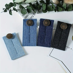 4pcs Elastic Waist Extender Adjustable Pants Jeans Trousers Waistband