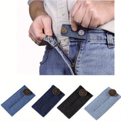4pcs Elastic Waist Extender Adjustable Pants Jeans Trousers Waistband