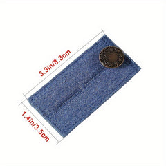 4pcs Elastic Waist Extender Adjustable Pants Jeans Trousers Waistband