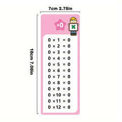 60 Sheets Math Flash Cards Set of 4, All Facts and Games, School Supplies