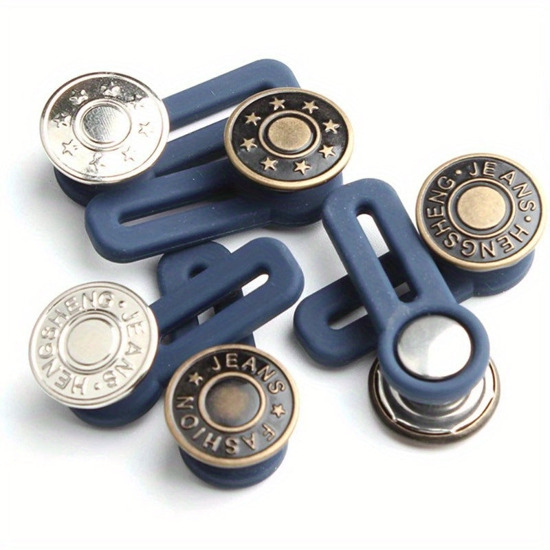 6pcs Waistband Extenders Metal Button Adjustable Waist Stretch Pants