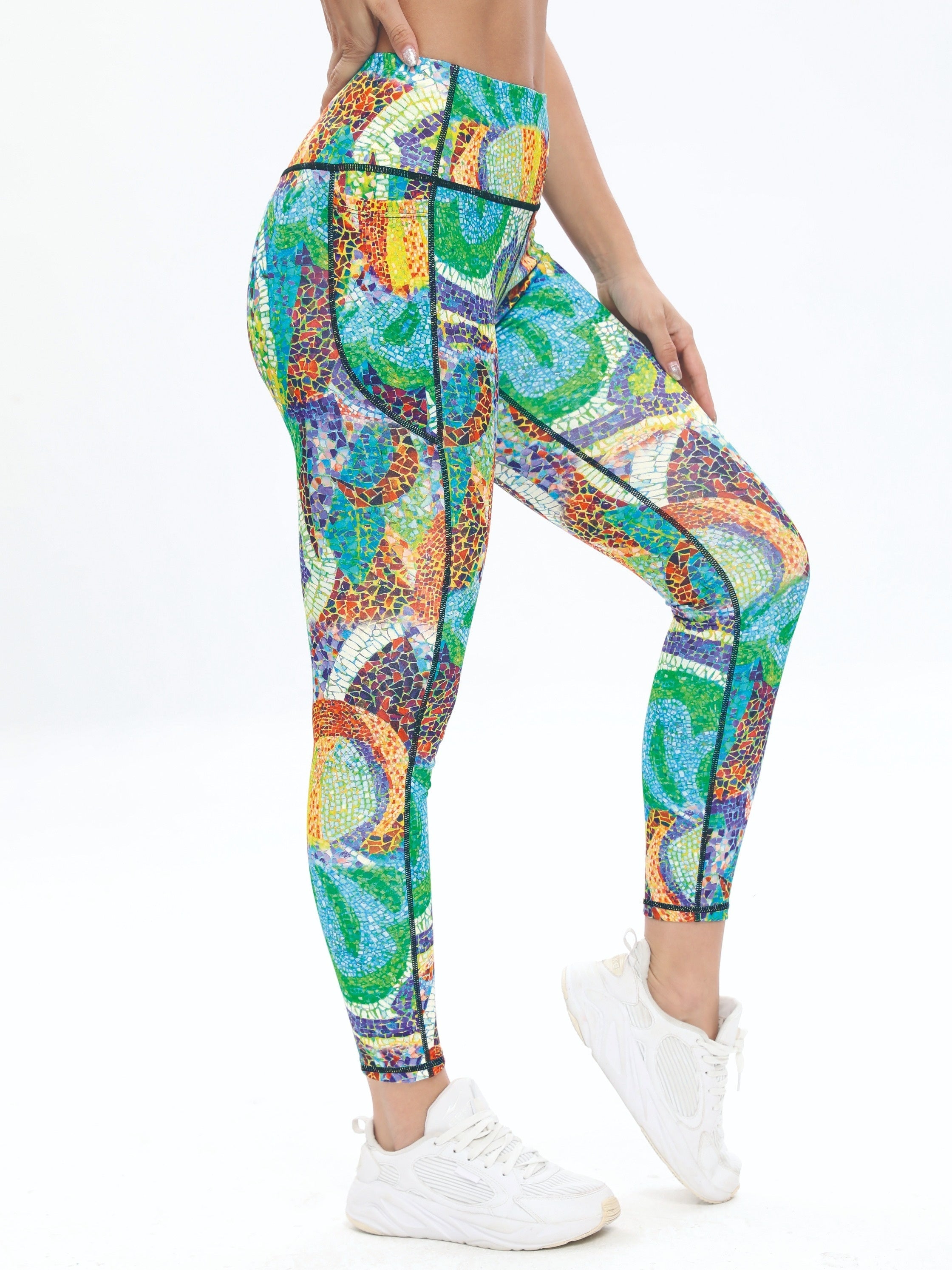 Casual Yoga Pants High Stretch With Pocket Slimming Yoga Leggings