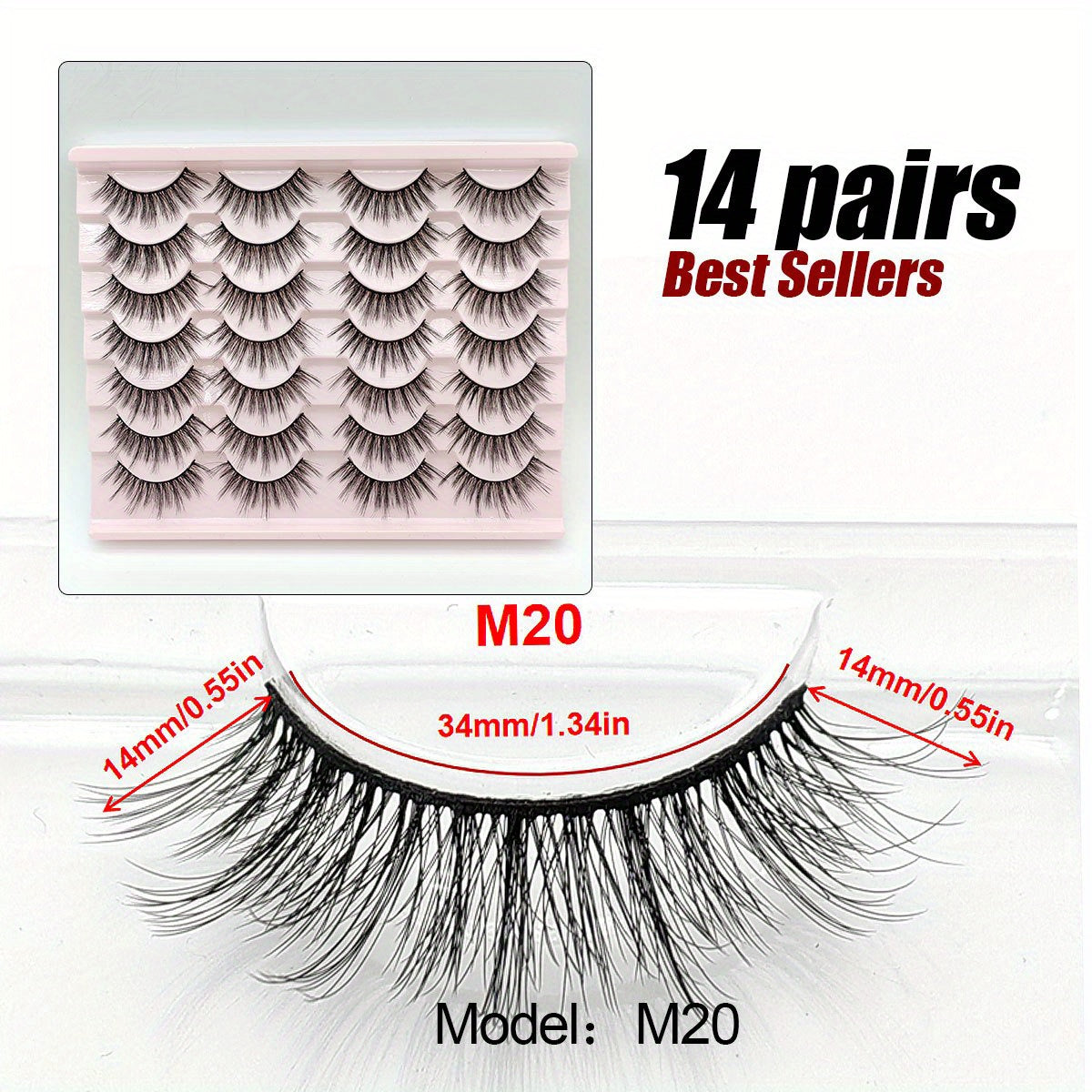 3D Cat Eye False Eyelashes Fluffy Natural Makeup