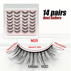 3D Cat Eye False Eyelashes Fluffy Natural Makeup