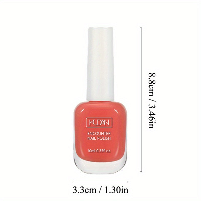 2 Pack Water Based Nail Polish Quick Dry Long Lasting Peel Off 10ml
