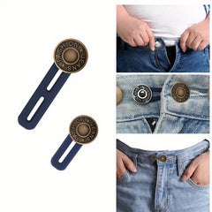 12pcs Waist Extension Buttons for Jeans & Pants, Adjustable Fit Easy to Use
