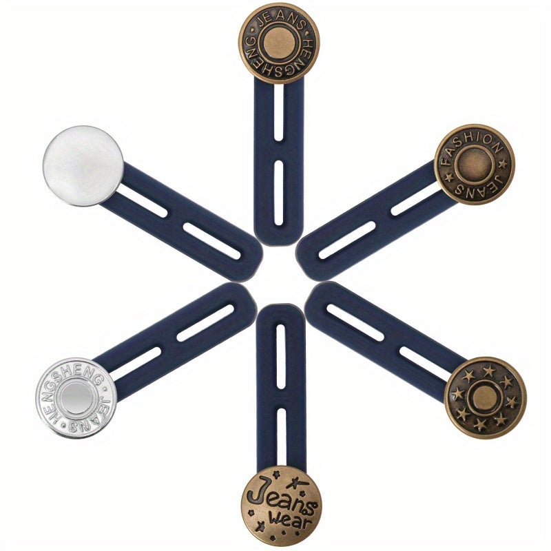 12pcs Waist Extension Buttons for Jeans & Pants, Adjustable Fit Easy to Use