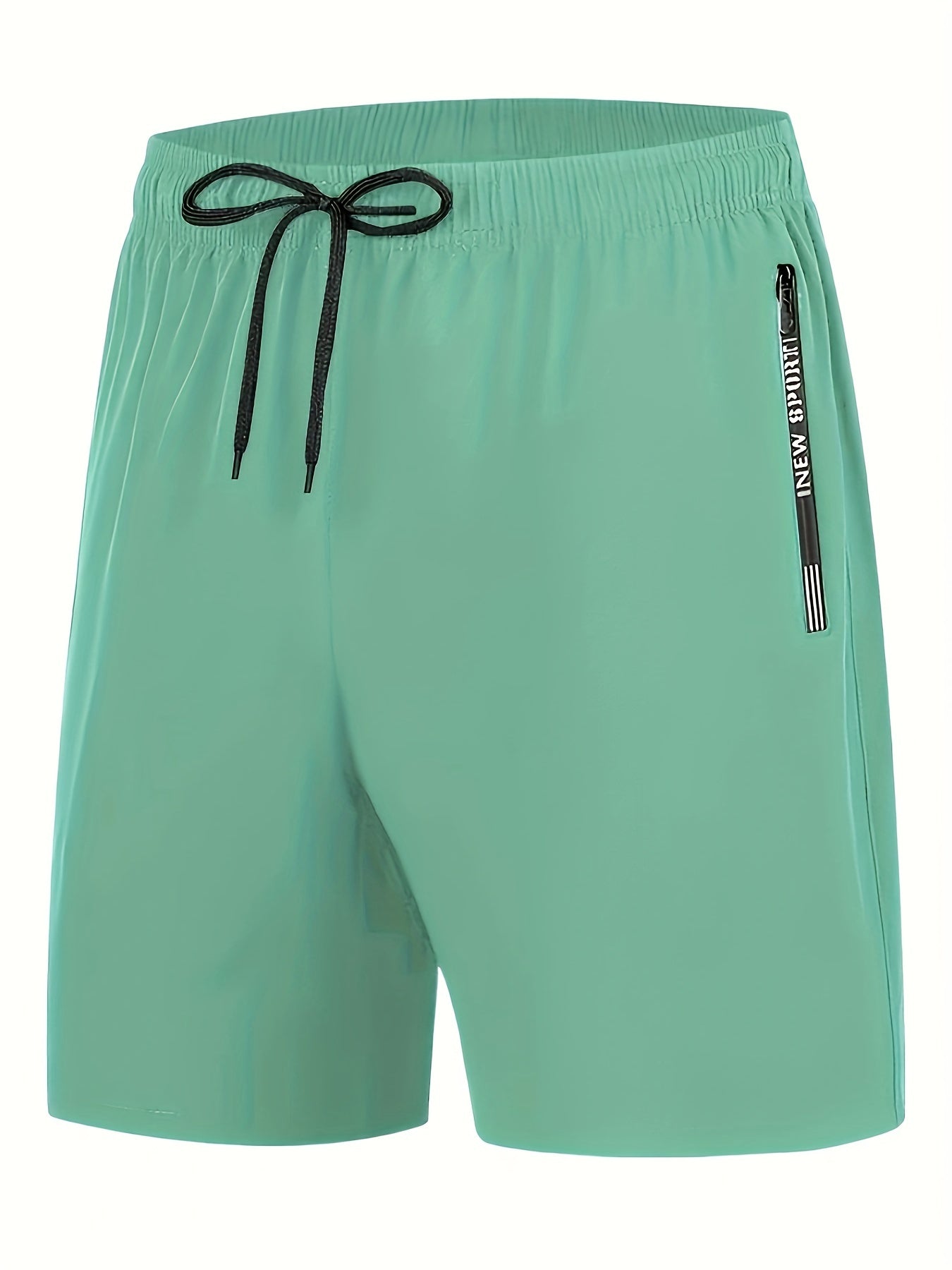 Men's Breathable Solid Shorts With Side Pockets