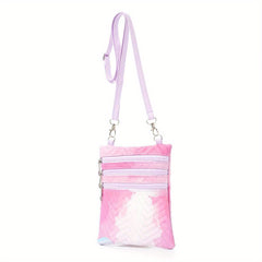 Girls Mini Quilted Crossbody Bag Waterproof Shoulder Bag Coin Purse Wallet