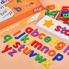 Alphabet Tracing Learning Toy for Kids Spelling Blocks with Animal Illustrations