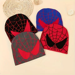 Y2K Spider Web Jacquard Beanie Unisex Hip Hop Knit Hat