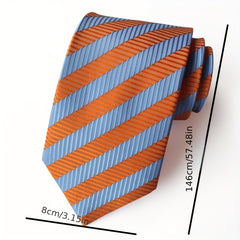 Men's Tie Necktie Dot Striped Floral Jacquard Necktie