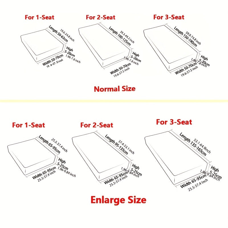 Elastic Jacquard Sofa Protector Seat Cushion Cover Washable Removable Slipcover