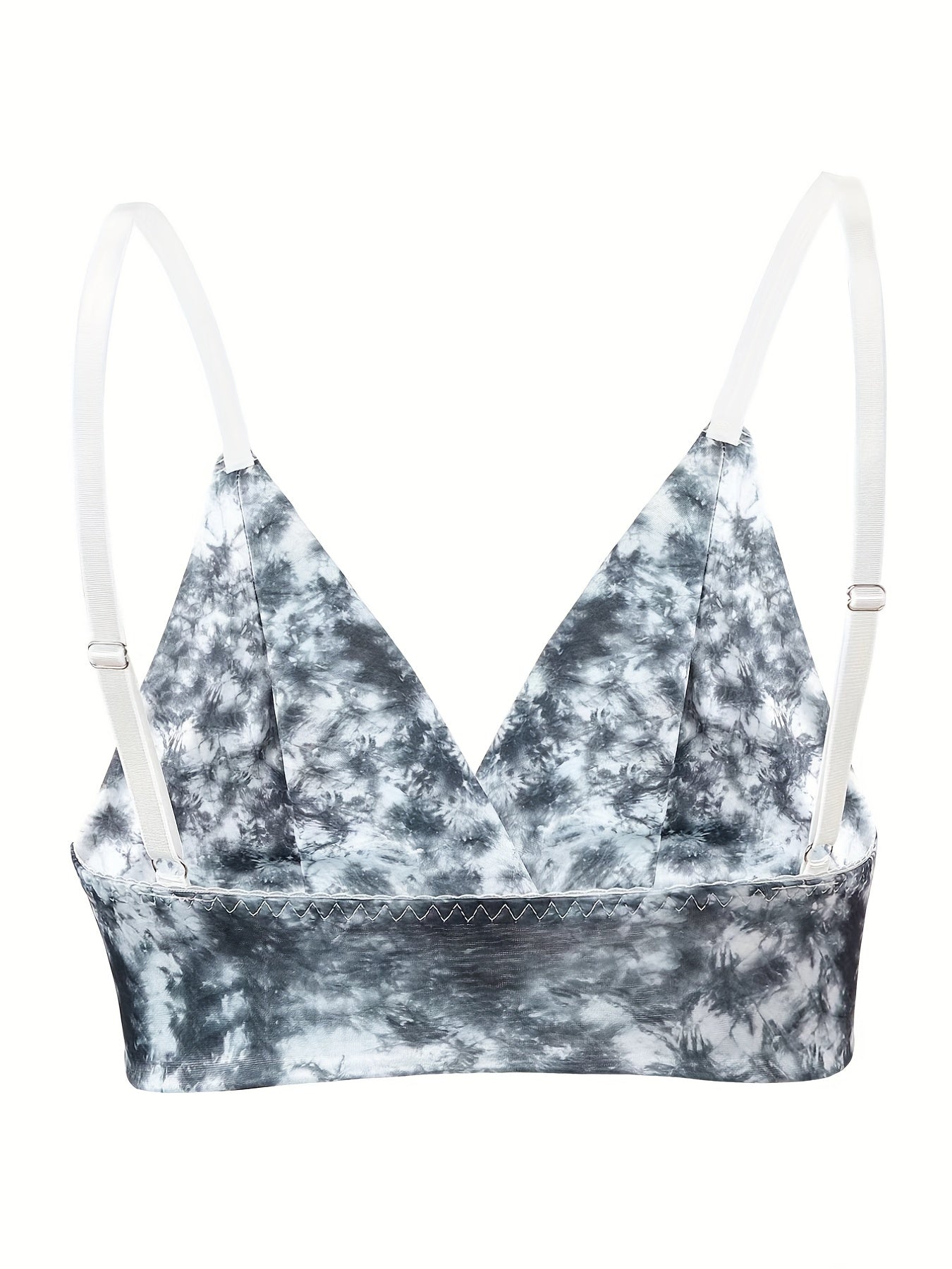 Tie Dye V Neck Longline Bra