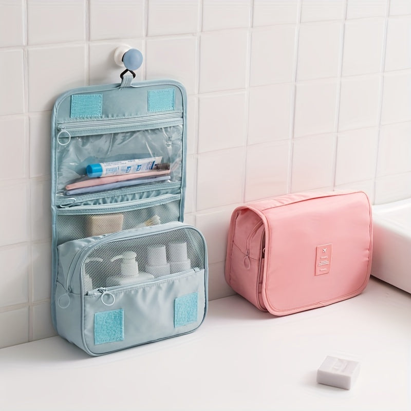 Waterproof Toiletry Organizer Bag with Hanging Hook