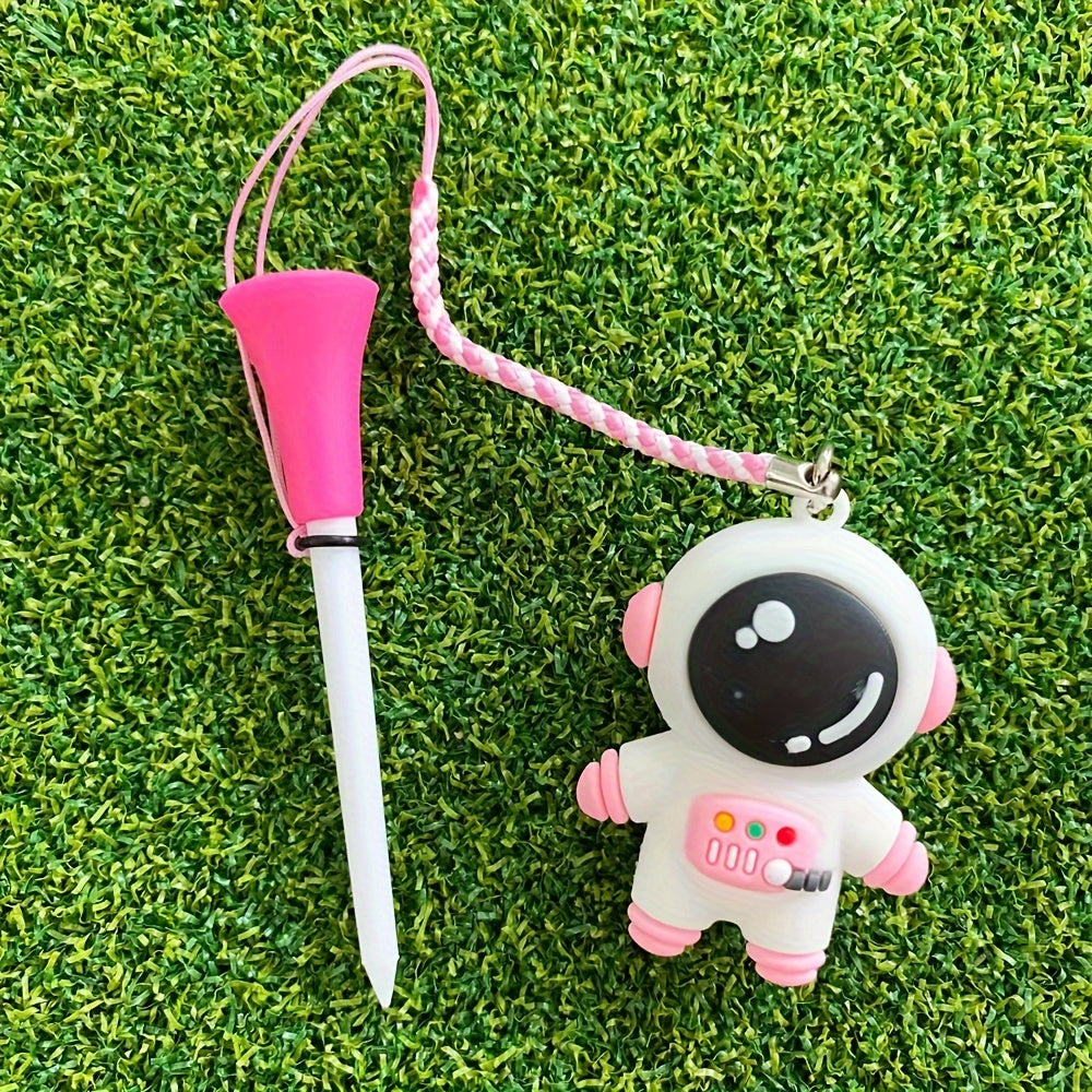 Astronaut Cartoon Pattern Golf Ball Seat Ornament