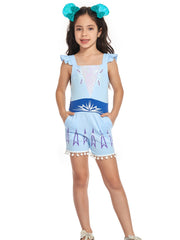 Girls Princess Jumper Charm Jumpsuit Carnival Costume Romper