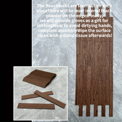 DIY Dollhouse Wood Grain Floor Kit