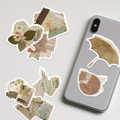 112pcs Vintage Art Cartoon Graffiti Stickers for Water Bottle Laptop Phone