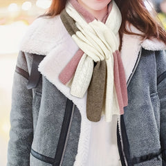 100% Goat Velvet Scarf Neck Warmer for Women Girls