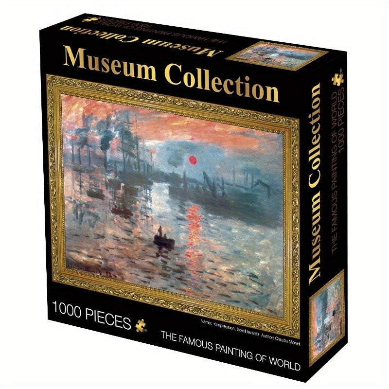 Monet's 'Impressions of Sunrise' 1000 Piece Puzzle Art Collection