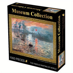 Monet's 'Impressions of Sunrise' 1000 Piece Puzzle Art Collection