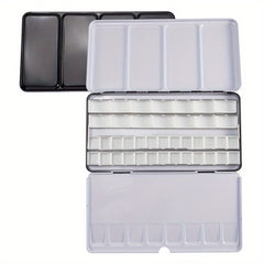 72pcs Plastic Empty Watercolor Paint Pans for Art Palette Supplies