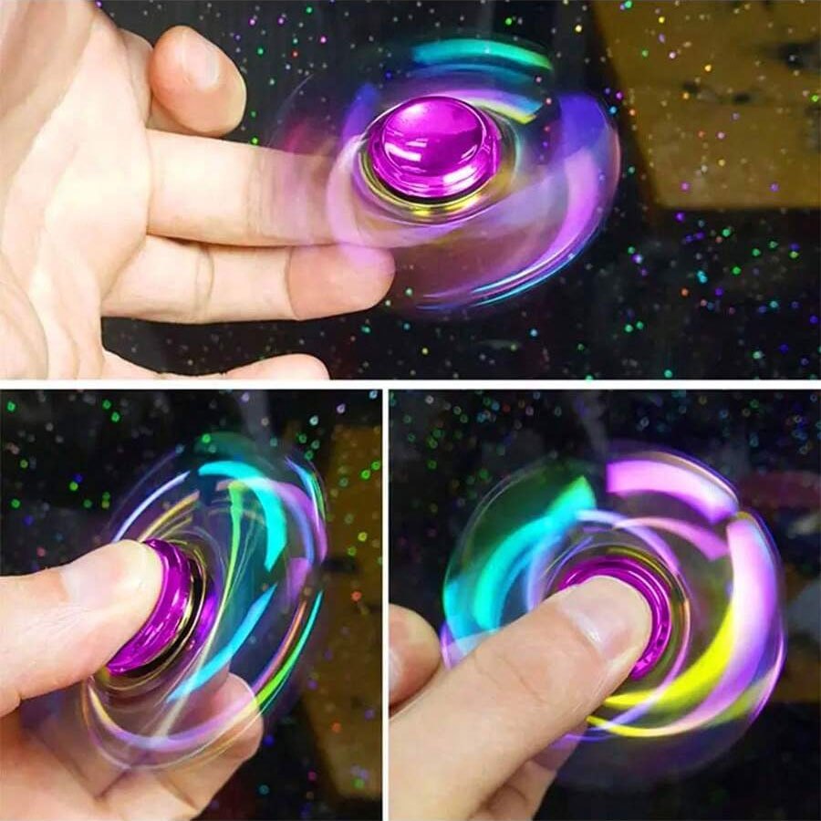 Colorful Metal Hand Spinner Toy Zinc Alloy Finger Gyroscope