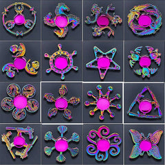 Colorful Metal Hand Spinner Toy Zinc Alloy Finger Gyroscope