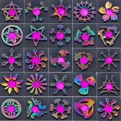 Colorful Metal Hand Spinner Toy Zinc Alloy Finger Gyroscope