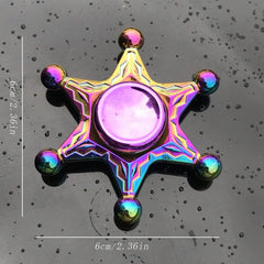 Colorful Metal Hand Spinner Toy Zinc Alloy Finger Gyroscope