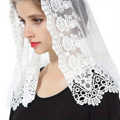 Floral Lace Mantilla Shawls for Women - Romantic & Bridal Veils