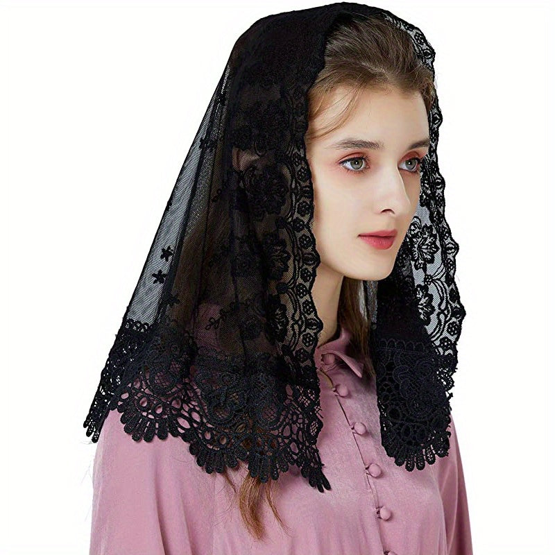 Floral Lace Mantilla Shawls for Women - Romantic & Bridal Veils