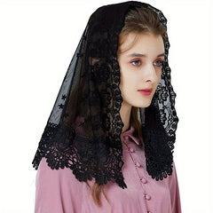 Floral Lace Mantilla Shawls for Women - Romantic & Bridal Veils