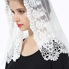 Floral Lace Mantilla Shawls for Women - Romantic & Bridal Veils