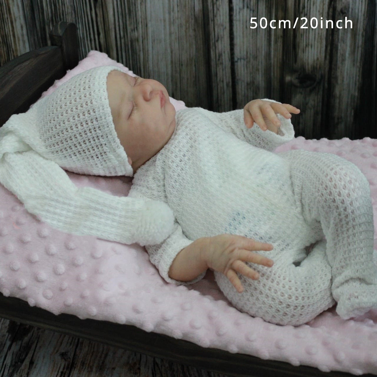 20 Inch Lifelike Kids Doll w/ 3D Painted Skin & Soft Silicone Body