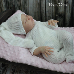 20 Inch Lifelike Kids Doll w/ 3D Painted Skin & Soft Silicone Body