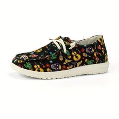 Halloween Pattern Lightweight Slip On Loafers Shoes Soft Comfortable Boat Shoes